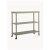 Creative Collection Consolle in legno con ruote Harald - Verde