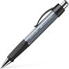 FABER-CASTELL - Penna a sfera GRIP PLUS BALL Grigio pietra, ref. M | Mina a prova di cancellazione e zona di impugnatura ergonomica per una scrittura confortevole