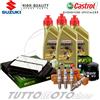 Castrol - HIFLO - NGK Tagliando SUZUKI DL V-Strom 650 2007-2011 Kit Olio Castrol 10W40 Filtri Candele