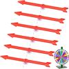BENECREAT 6 pz di Spinner con Freccia Rossa, Freccia Grande In Plastica Da 146x18x8.5mm con Ventosa, Puntatore Spinners per Attività, Cartello per Parcheggio per Matrimoni Party Board