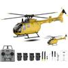 RCXTechPro Elicottero RC C180 per adulti, 1:25 RTF 6CH 2.4GHz elicottero telecomando con mantenimento dell'altitudine e posizionamento del flusso ottico motore brushless