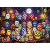 fairymaiden Puzzle 1000 Pezzi Arte, Idee Regalo Uomo Donna,Tema: Famiglia Di Gufi | Puzzle Natale Adulti Con Poster Incluso Compact Box,Idea Regalo Uomo Donna, Puzzles Impossibili Compleanni Natale Matrimoni