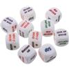 AKOOSY 10pezzi Dadi da Bere per Giochi Alcolici di Gruppo Gioco Decisore Rotolante per Addio al Nubilato Giocattolo Adulto Divertente e Portatile per Feste e Nightclub