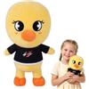Mbuaopa Pulcino Giallo di Peluche, 20 cm Peluche Animali, Stray Cartoon Peluche, Morbido e Carino, Ha Valore Collezionistico, Regalo di Compleanno per Bambini e Fans (Pollo)