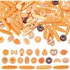 NBEADS 100 pezzo di Pane In Resina Da Forno, Miniatura di Pane Sfuso, Modi lo di Torta di Pasta Sfoglia per Casa Bambole Mini Cucina Micro Decorazione Paesaggistica, Modelli spediti in modo casuale