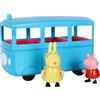 Peppa Pig - Lo SCUOLABUS della Signora CONIGLIO con veicolo e 2 Figure