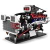 AoreSpty Kit Modello Motore V8, 1151 Pezzi, Manovella e Carter Trasparente | Un kit modello motore V8 da 1151 pezzi con custodia trasparente e azione a quattro tempi a manovella - meccanica resa