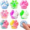 KYLOS 8 Pezzi Squishy Design Zampa Di Gatto, Mini Antistress, Colore Assortito, 3,5Cm