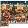 Tucocoo Puzzle da 1000 pezzi per adulti con Babbo Natale, per feste invernali, mercatini, città natalizie, giochi di attività in famiglia, decorazione per la casa, regali, 50 x 70 cm