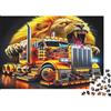 BWLPRNDZJGLQ Leone Camion Puzzle 1000 Pezzi Carta per Adulti Stile Arte Animale Dinamico Relax Decorazione Casa Regalo 38x26cm/1000pcs