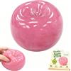 Babuman Squishy Squishy - Palla antistress realistica a forma di mela, antistress, antistress, per adulti (rosa mela)