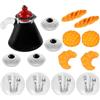 YAJIMAOY Cibo in Miniatura per Bambole, Miniatura Cibo e Bevande Miniatura, Alimenti in Miniatura, Mini Cibo Set, 1:12 Accessori da Cucina in Miniatura Stoviglie in Miniatura Colazione in Miniatura Pane
