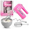 Generico Frullatore Giocattolo per Bambini Frusta Elettrica Elettrodomestici Giocattolo Planetaria Impastatrice Rosa Azzurro Funzionante Elettrodomestici Giocattolo Mixer Blender Set Accessori Cucina (rosa)