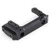 MOHERO Supporto paraurti anteriore in lega di metallo per auto cingolate 1/10 AXIAL SCX10 II 90046 RC (nero)