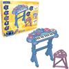 Lexibook, Tastiera pianoforte elettronica Disney Stitch, 8 tonalità, 4 ritmi, modalità di apprendimento luminosa, microfono e sgabello inclusi, K707D