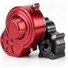 HERCHR Cambi di Trasmissione per Veicoli RC, SCX10 Gruppo Scatola Ingranaggi Centrale in Metallo Parte di Auto RC Accessorio per Scala di Veicoli RC per Auto Cingolata RC 1/10