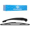 Metalcaucho 68185 Braccio tergi Pulizia cristalli Refil spazzola tergicristallo con guida elastica integrata Posteriore