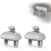 GIONAR 2 clip parasole per Audi A4 B8 | Gancio per riparazione visiera auto, montaggio semplice, compatibile con Audi A1 A3 A4 A5 Q3 Q5 (8E0 857 562) A7 B6 B7 B8 S4