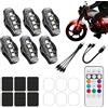 Generico lampeggianti Con Telecomando Wireless 7 Colori Anticollisione Impermeabile | Flash Moto Decorazioni Auto per camion SUV camper drone biciclette all'aperto feste e matrimoni