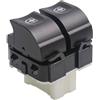 Mixabloem Interruttore di controllo alzacristalli elettrico per Renault | Clio MK4 2013-2017 per trafic 2014-2019 RHD Sostituzione Diretta OEM 254118044R 254110431R Plastica Nera Alta Sensibilità