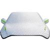 Demaxiyad 210D Oxford mezza copertura per auto, protezione impermeabile UV | Cinghie elastiche e tasche a specchio per una vestibilità sicura; leggero e si piega in modo compatto sotto il sedile del