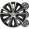 Versaco Rapide Set Copricerchi 14 Pollici, 4 Pezzi, Nero e Argento, Installazione Rapida Senza Attrezzi