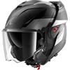 SHARK, Casco Moto Modulare OXO MEKARIUM Anthracite Chrome Black AUK, M