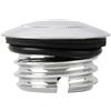HGNMPGVVTZ Tappo Serbatoio Olio Scomparsa CNC Per Motociclette Filettatura Destra Per Harley Per Softail Fat Boy Sportster XL1200 883 Per Davidson CVO Dyna FXD Tappo Benzina(Chrome)
