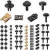 Adiwo 64 Pezzi Vite per Autoveicoli e Auto U-Clips, Viti e Clips Auto, Viti Autofilettanti per Metallo, Dadi a U Clip di Fissaggio e Vite Autofilettanti