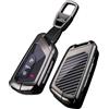 Rondrive Custodia per chiave elettronica, adatta per Volkswagen Atlas 2022-2025, motivo carbonio, per VW ID.3 ID.4 ID.6 Golf 8 GTI MK2, adatta per Skoda Octavia 2020-2025, nero