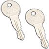 MR-KEY 2 x Chiave di ricambio per gancio traino Witter GDW Tow-Trust - Cod. 32060 | Fresata sul codice prima della spedizione, set di 2 chiavi identiche, adatta anche a sistemi Terwa, senza fabbro