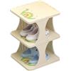 Jinfanshurich Scarpiera per bambini, scarpiera sottile con design a dinosauro, scarpiera bianca, salvaspazio, per cameretta dei bambini, corridoio, ingresso (3)