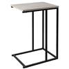 AKTIVE Max Home Tavolino, 40x30x59 cm, Peso massimo supportato 5 kg, a forma di C, Tavoli in legno, Effetto cemento, Struttura metallica nera, Decorativo soggiorno, Camera da letto (18519)