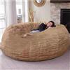 Generic Divano a sacco gigante in pelliccia, poltrona per soggiorno, imbottita in memory foam, per adulti e coppie (solo rivestimento, senza imbottitura)