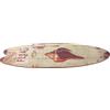 Homoyoyo Targa Decorativa Design retrò in Legno a Forma di Tavola da Surf Resistente all'Usura per Decorazioni Estive da Muro per Feste all'Aperto