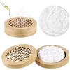 Yimomoyi 2 Pezzi Pietra Profumata per Oli Essenziali, Diffusore di Oli Essenziali | Yimomoyi Scatola di Incenso per Aromaterapia, Aroma per Interni Oli Essenziali, Diffusore a Forma di Fiore per Cam