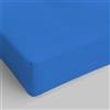 Italian Bed Linen Lenzuolo Sotto MAX COLOR con Angoli Elasticizzati da 25 cm Letto Singolo 90x200 cm, 100% Cotone Made in Italy - Tinta Unita BLU ROYAL