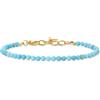 COAI Bracciale Donna Pietre Naturali Fino Minimalista | Bracciale da donna con perline di pietre naturali sfaccettate 3mm, leggero ed elegante, regolabile 16.5+3cm
