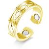 Hasnsofie Vital - Anello magnetico da donna, con potenti magneti, per perdere peso, dormire meglio, alleviare lo stress, aperto e regolabile, con confezione regalo