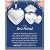 Focxoio Collana da donna con medaglione a forma di cuore, apribile con messaggio segreto, gioiello romantico inciso per lei, moglie, fidanzata, mamma, nonna, sorella, migliore amica, zia