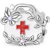 LONGLUCK Ciondolo in argento Sterling 925 per braccialetti e collane con zirconi 5A, regalo per donne