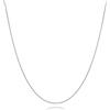 MIORE Collana Oro Bianco 14KT Catena Donna Groumette 45 cm, Made in Italy, gioiello anallergico confezionato in un elegante astuccio portagioie