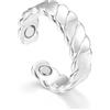 Hasnsofie Vital - Anello magnetico da donna, con potenti magneti, per perdere peso, dormire meglio, alleviare lo stress, aperto e regolabile, con confezione regalo