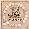 LLUXIA Bracciale da donna in pietre naturali 8 mm con ciondolo a forma di cuore in acciaio inossidabile argentato, gioiello artigianale, litoterapia, fatto a mano, regalo per adolescenti e donne