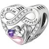 LONGLUCK Ciondolo in argento Sterling 925 per braccialetti e collane con zirconi 5A, regalo per donne