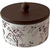 WXMYOZR Scatola di ninnolo con porcellana del coperchio, Floreali di gioielli vintage Contenitore organizzatore di piccoli gioielli Piccolo barattolo di caramelle in ceramica barattolo