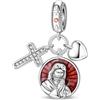 LONGLUCK Ciondolo in argento Sterling 925 per braccialetti e collane con zirconi 5A, regalo per donne