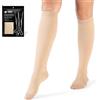 VARCOH Calze Compressione Graduata Donna, Calze Compressione Graduata Uomo, Calze a Compressione 20-30 mmHg Ideali per TVP, Gravidanza, Vene Varicose (XL,Beige)