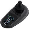 ChiicCluttr Joystick - Sedia a rotelle elettrica, controller Joystick per sedia a rotelle, controller per sedia a rotelle 50 A, 360 °, avviamento graduale, freno rampa, alluminio ABS, 19 x 9,3 x 8,8 cm, interno