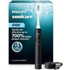 Philips Sonicare Spazzolino elettrico serie 4100, spazzolino sonico con sensore di pressione, 3 livelli di intensità, funzione EasyStart, SmarTimer e QuadPacer, autonomia di 14 giorni, nero, modello